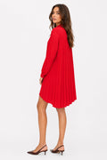 Vestido rojo botones