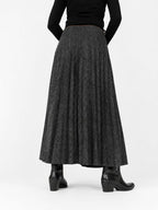 Pantalones anchos hilo cafe