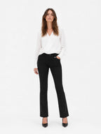 Pantalon negro doble boton