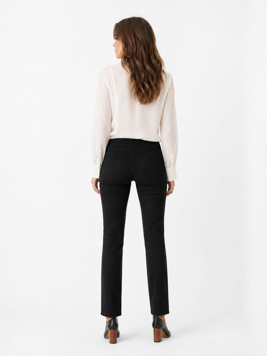 Pantalon negro doble boton